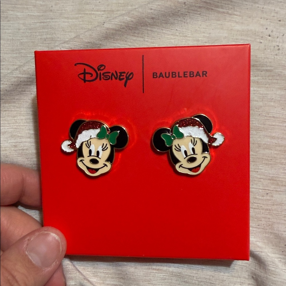 Baublebar Disney Santa Minnie Earrings - Picture 2 of 9